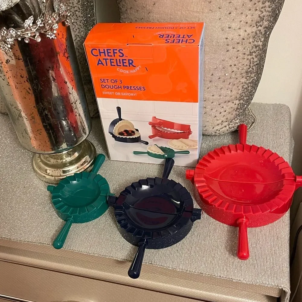 Set of 3 dough presses